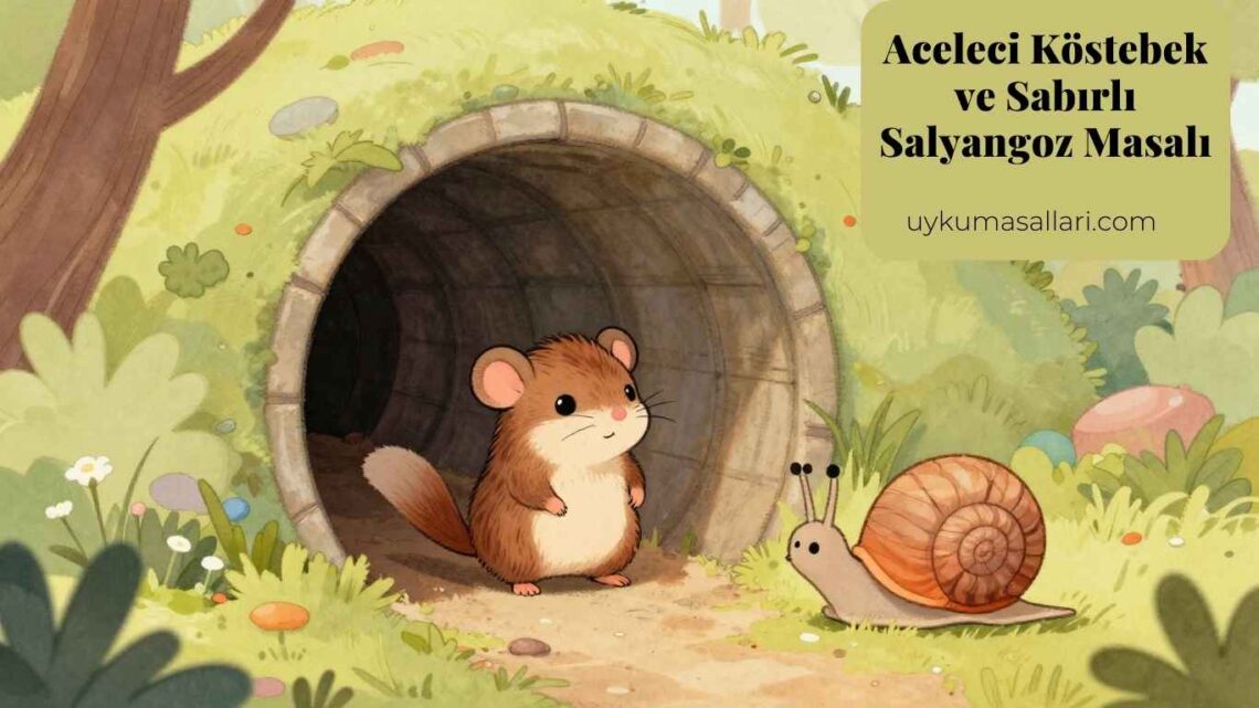 Aceleci Köstebek ve Sabırlı Salyangoz Masalı Aceleci Köstebek ve Sabırlı Salyangoz Masalı