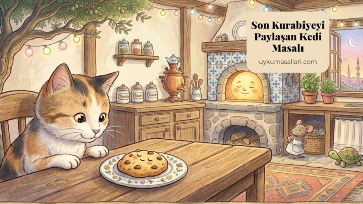 Son Kurabiyeyi Paylaşan Kedi Masalı