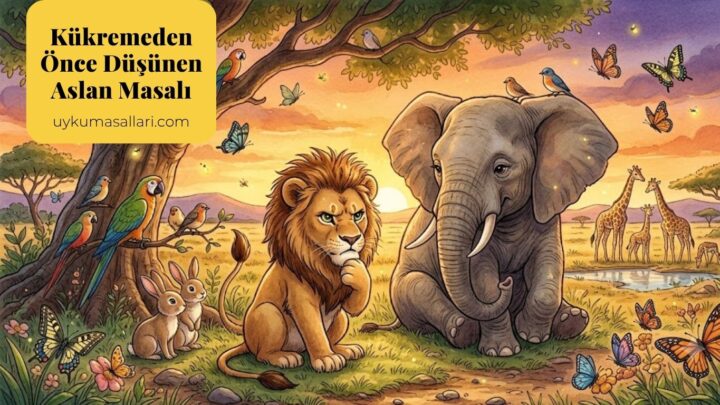 Kükremeden Önce Düşünen Aslan Masalı