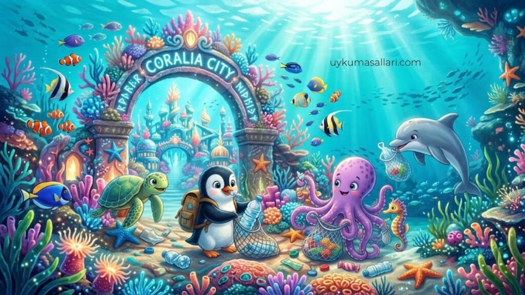 Denizlerin Altındaki Şehirleri Gezen Penguen Masalı Denizlerin Altındaki Şehirleri Gezen Penguen Masalı