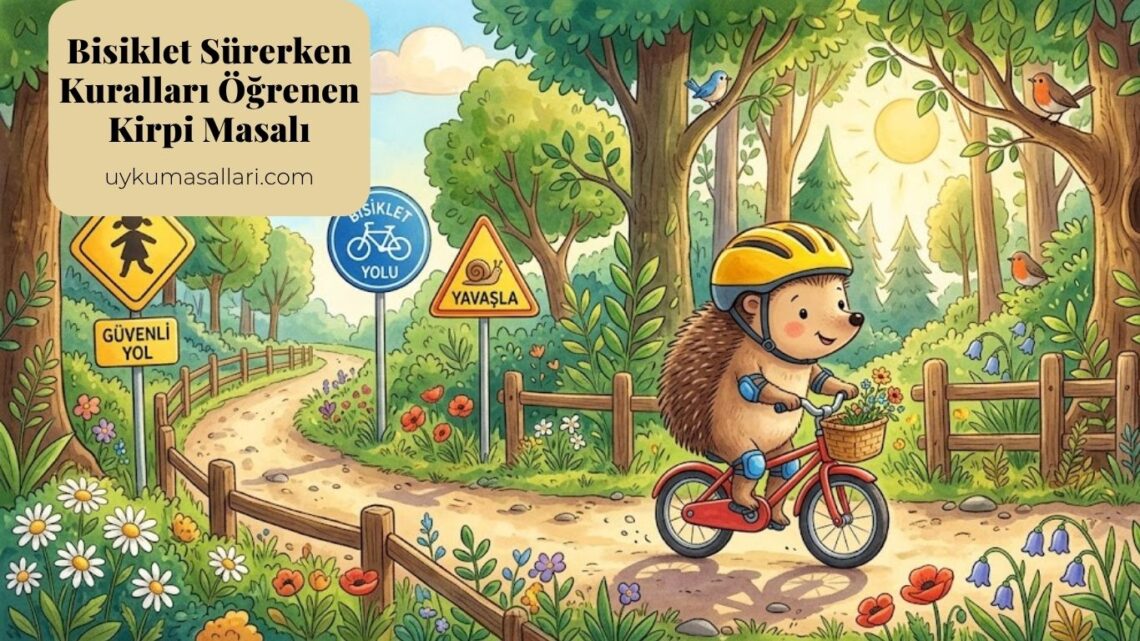 Bisiklet Sürerken Kuralları Öğrenen Kirpi Masalı