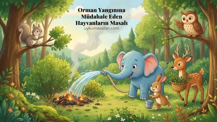 Orman Yangınına Müdahale Eden Hayvanların Masalı