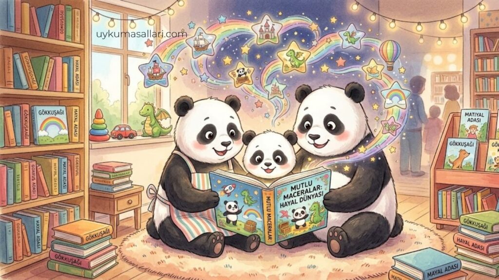 Oyuncak Almak Yerine Kitap Seçen Panda Masalı Oyuncak Almak Yerine Kitap Seçen Panda Masalı