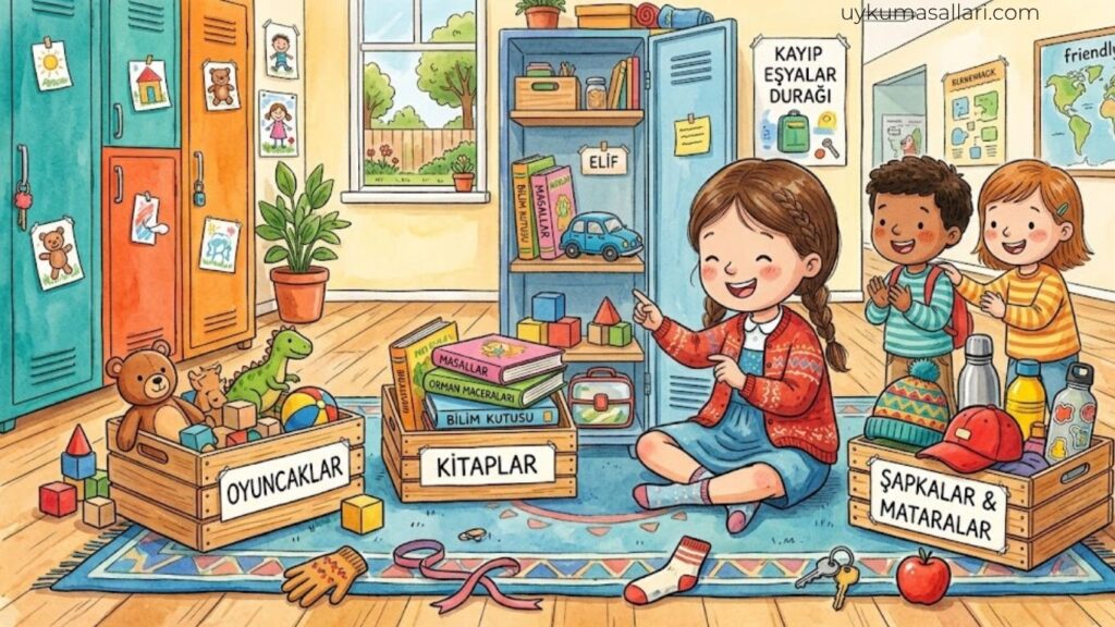 Kayıp Eşyalar Dolabını Düzenleyen Minik Görevli Hikayesi Kayıp Eşyalar Dolabını Düzenleyen Minik Görevli Hikayesi
